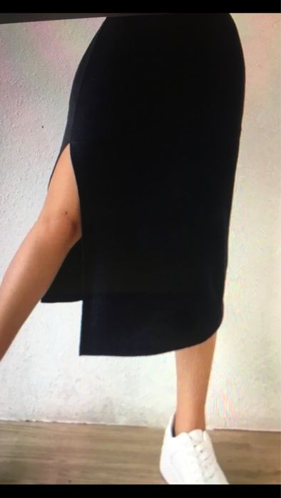 Спідниця в рубчик чорна