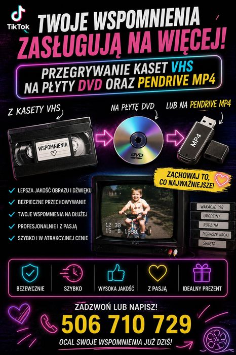 Przegrywanie kaset VHS na pendrive
