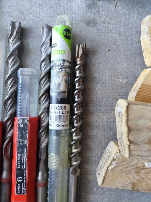 3 Wiertła Hilti Reca  SDS max 20 18 14