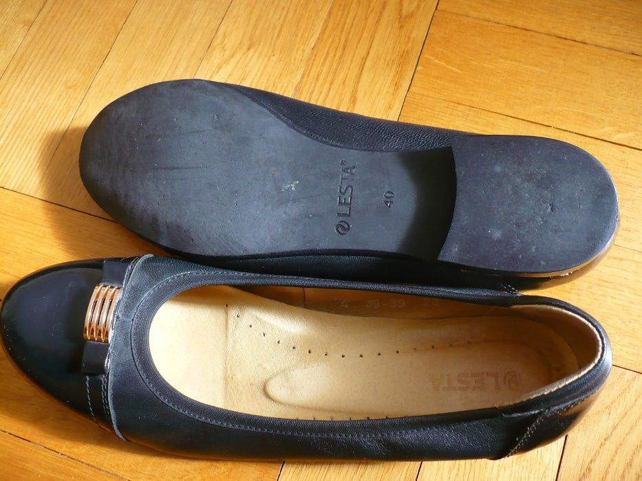 Sprzedam skórzane, damskie baleriny Lesta r.40