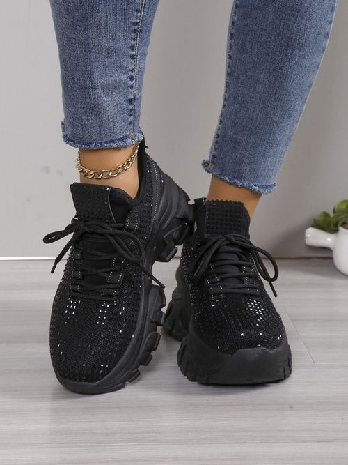 3 KOLORY 36 37 38 sneakersy 39 40 41 na platformie z cyrkoniami sporto