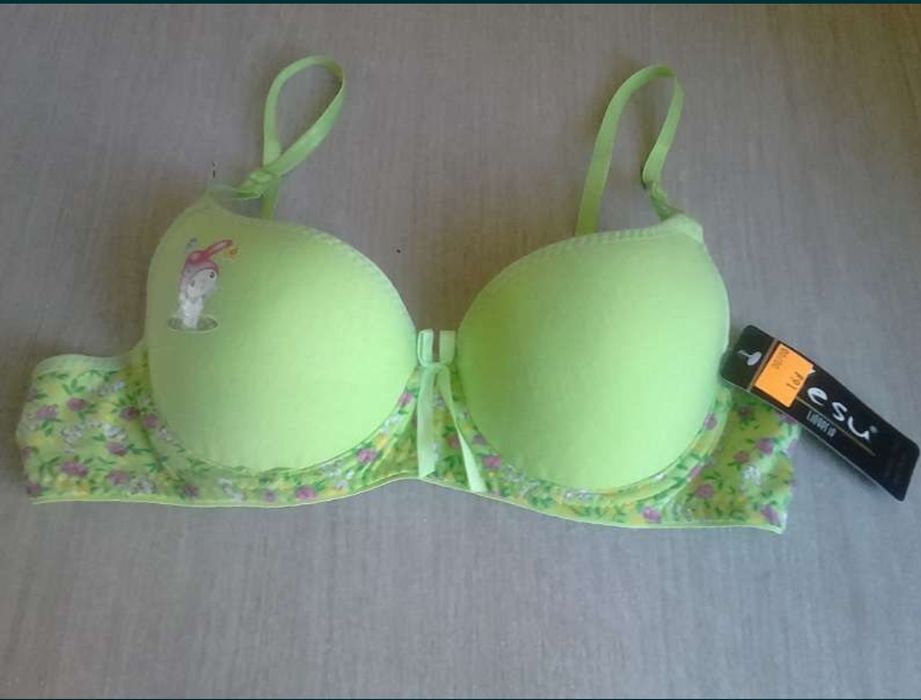 Biustonosz dziewczęcy 36/80A jasnozielony