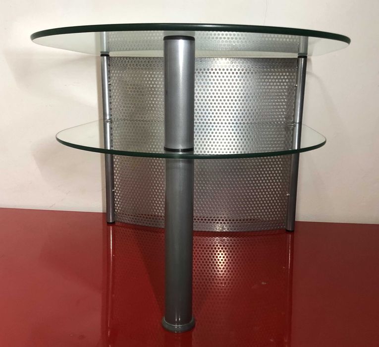 Szafka, Stolik, pólka,  szklana szara