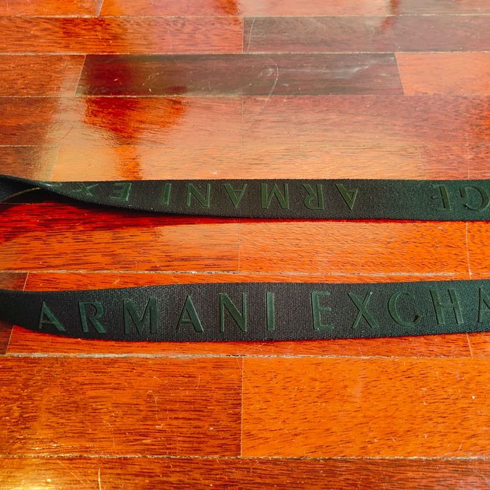 Cinto Armani Exchance preto 103 cm