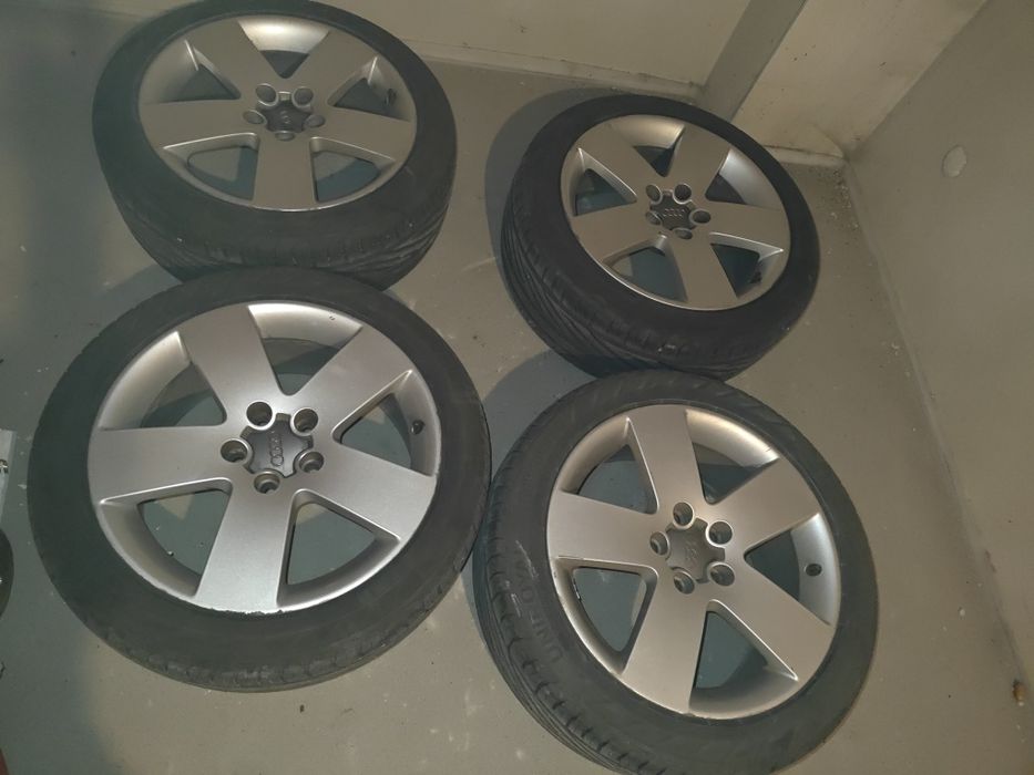 Felgi Audi 17” 5x112 + opony 2025 Uniroyal 225/45 – jak nowe!