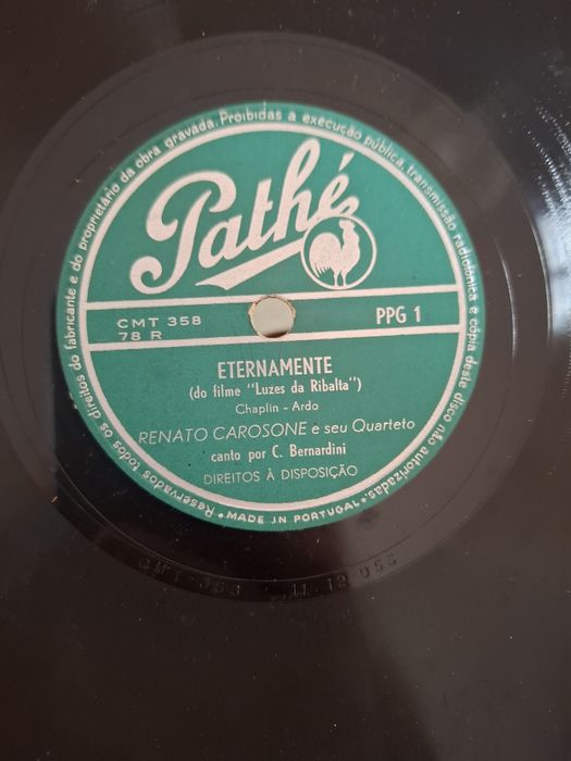 Album com 12 discos 78 rpm dos anos 50