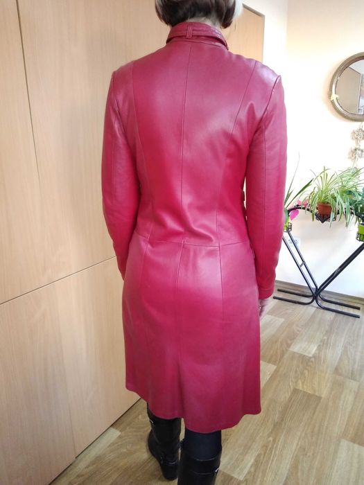 ФРЕНЧ кожаный  красный