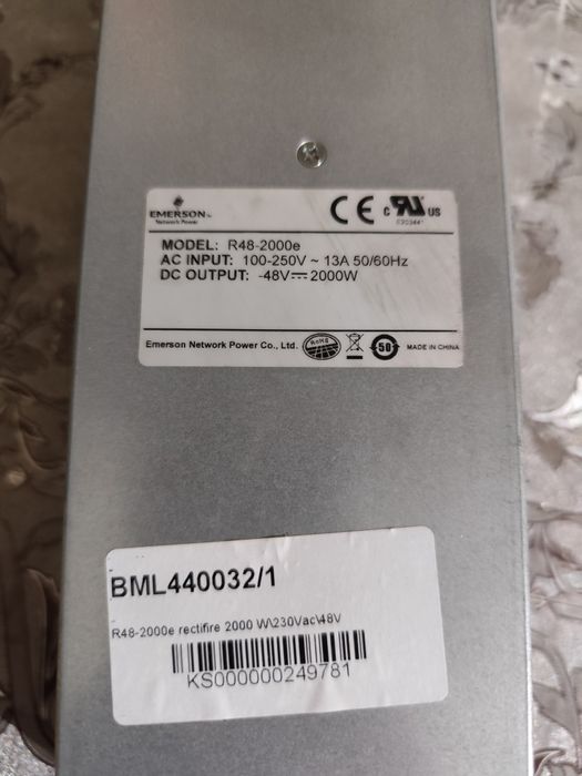 Блок живлення emerson 48v-2000e