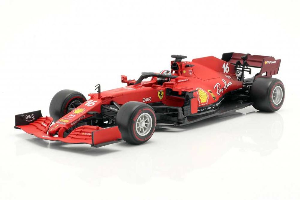 Model 1:18 Bburago Ferrari SF21 #16 F1 2021 Charles Leclerc