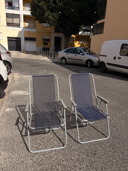 2 Cadeiras de Praia Dobráveis