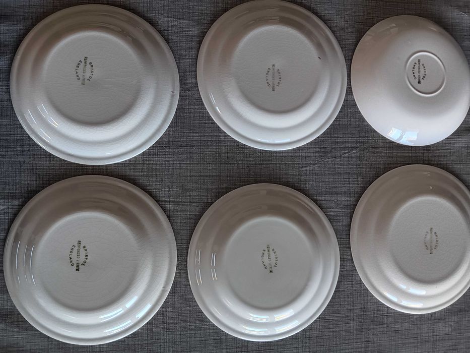 6 pratos de Bristol antiga empresa navegação FT Everard & Sons