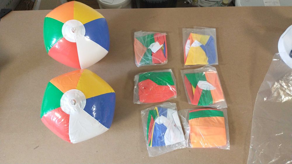 8 x Nadmuchiwane kule wodne, piłka plażowa, piłka plażowa, na basen