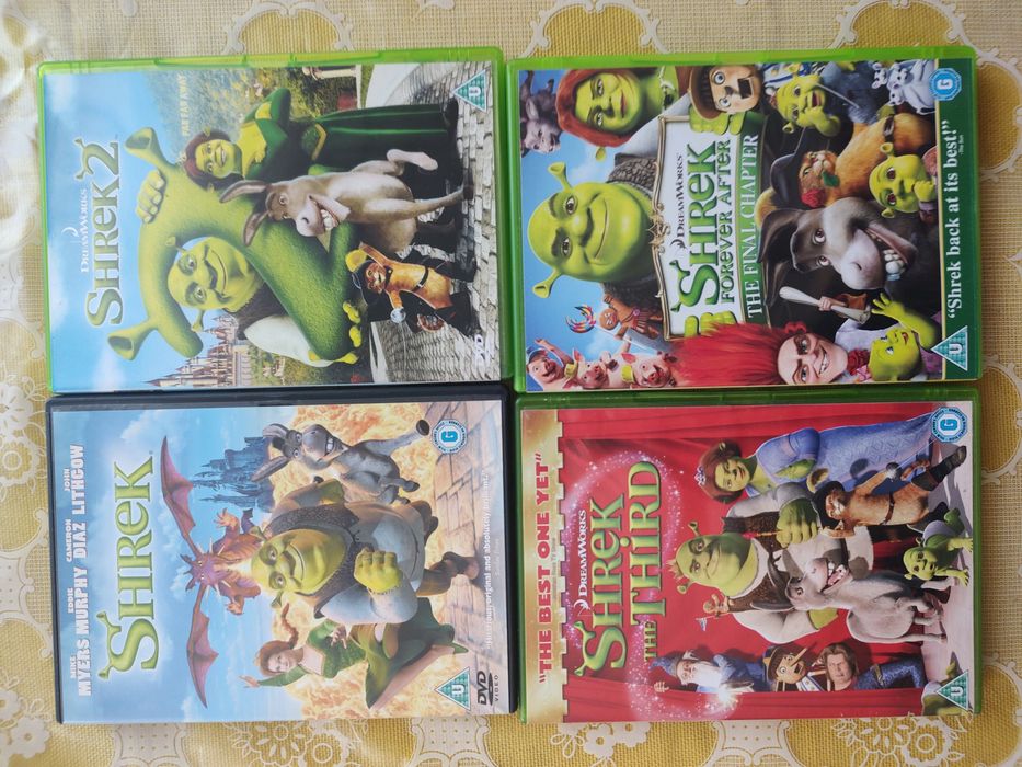 Shrek 1/ 2/3/4 animacje po angielsku