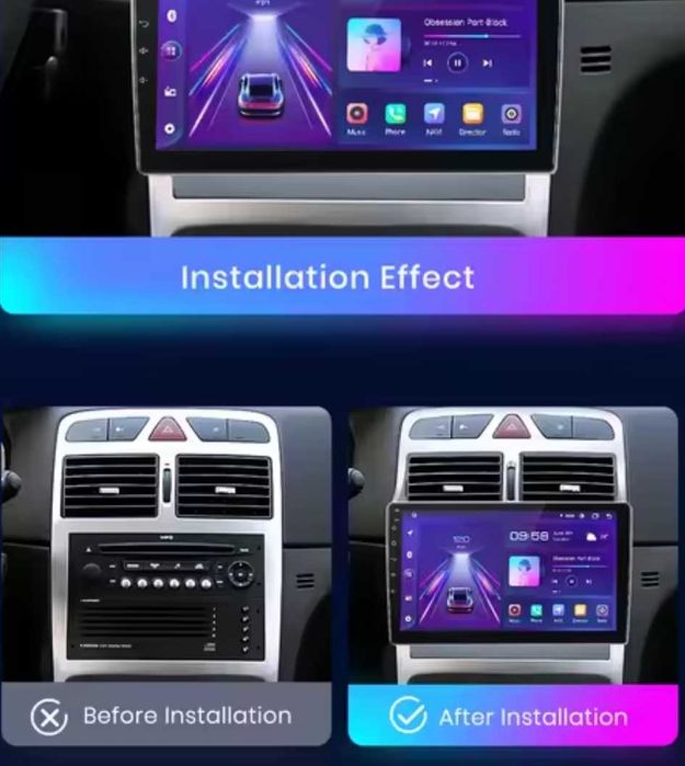 Auto radio universal 9" em caixa