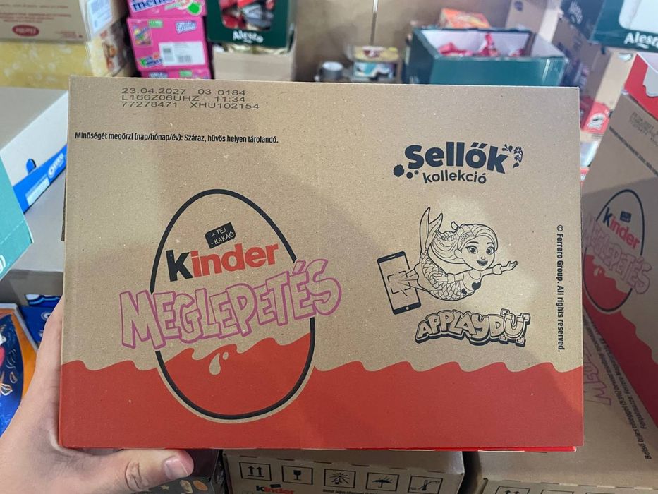 Яйце Кіндер Сюрприз Русалка 20г / яйце Kinder Surprise Sellok 20g