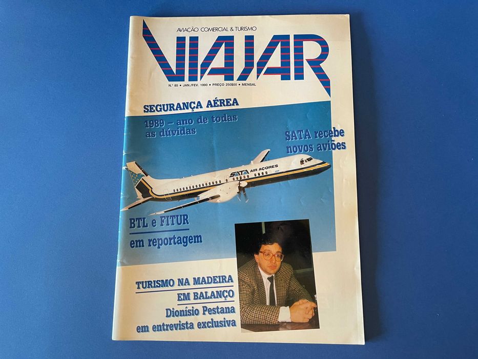Lote 2 revistas Viajar - nº1 (1981) e nº 85 (1990)