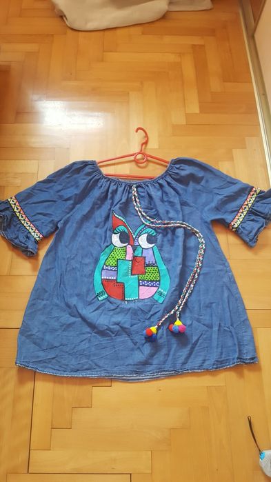 Bluzka cienki jeans bawełna