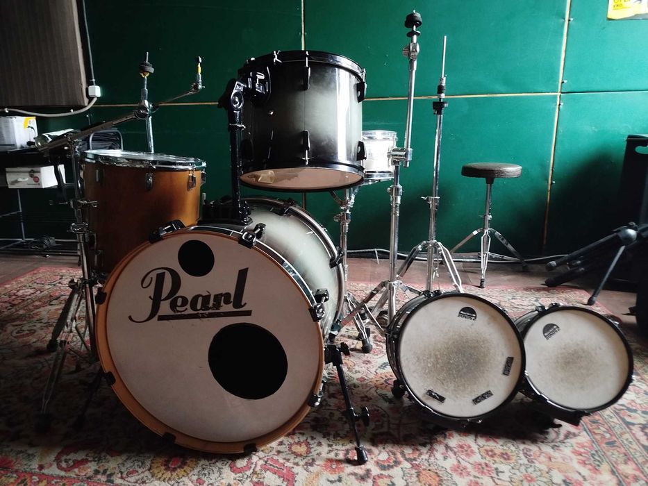 Zestaw bębnów Pearl Export ELX 22/10/12/14 + Pearl EXR 14 + Pearl 16 + Sonor