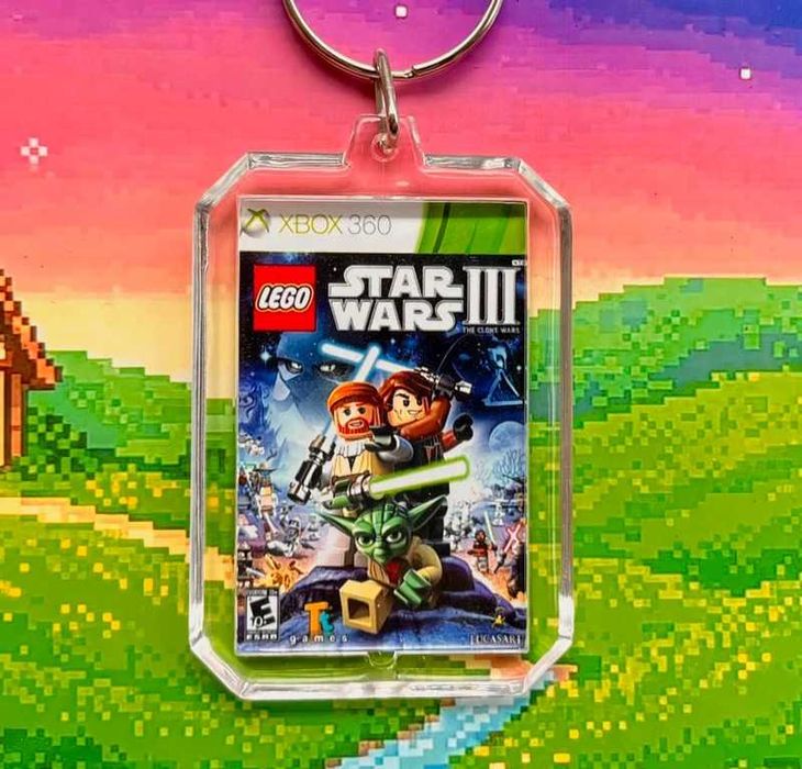 Brelok LEGO Star Wars III - mini okładka gry Xbox 360