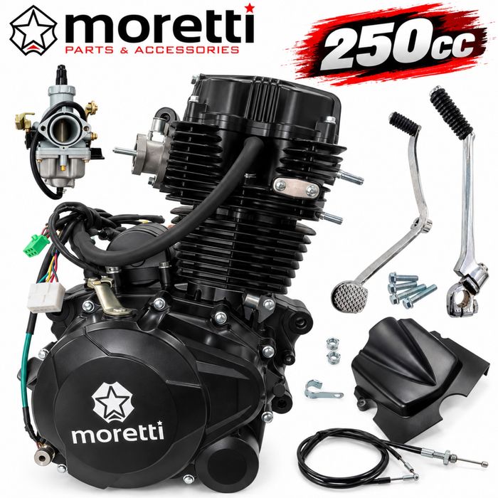 SILNIK 250cc Moretti 167FMJ 167FMM Zetka Junak K125 Zipp NXT Barton Romet