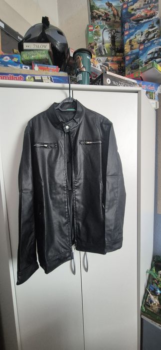 Kurtka skórzana czarna