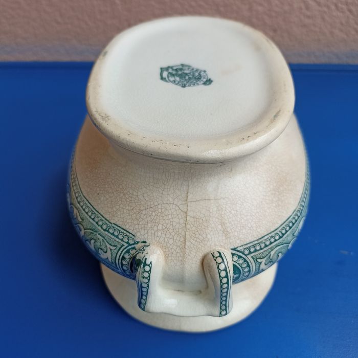 Açúcareiro Fábrica de Sacavém (1886/1894) motivo METZ sem tampa