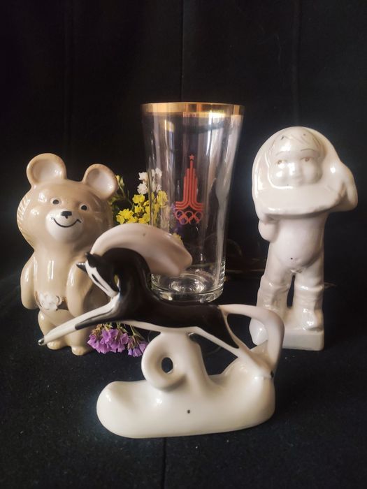 Статуэтки ссср,чайные пары, олимпиада 80,редкая посуда, фарфор ссср