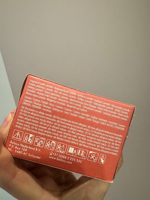 Ароматична свічка Bolsius True Scents — Лаванда