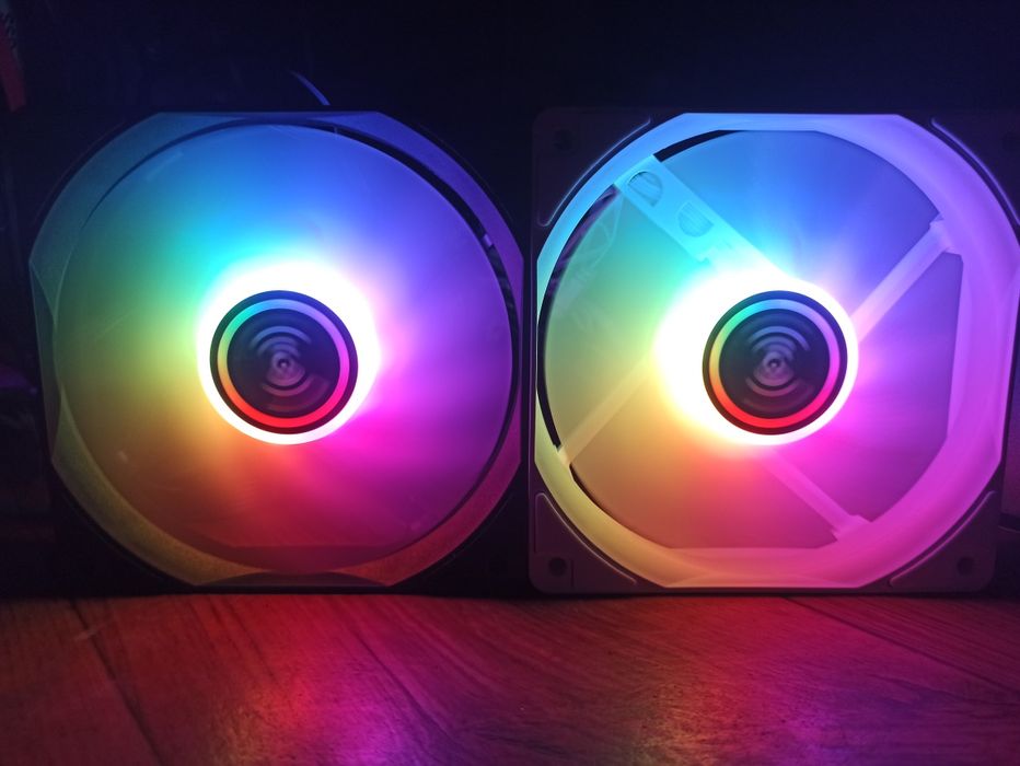 Wentylator JEYI 120mm aRGB / PWM Aura Sync RGB - biały