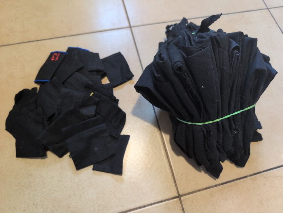 20x czarna chusta harcerska / zuchowa + pagony