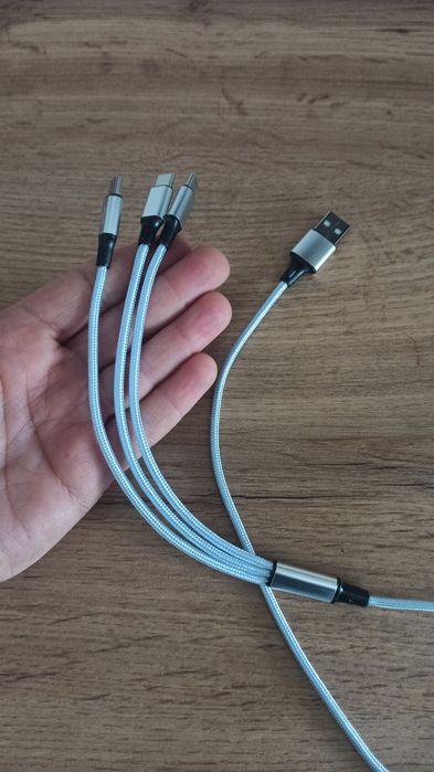 Кабель 3 в 1 USB-Type-C
