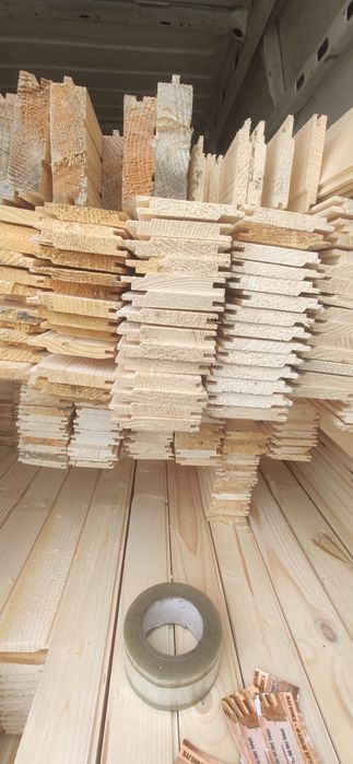 Вагонка дерев'яна, підлогова дошка, блокхаус, імітація бруса