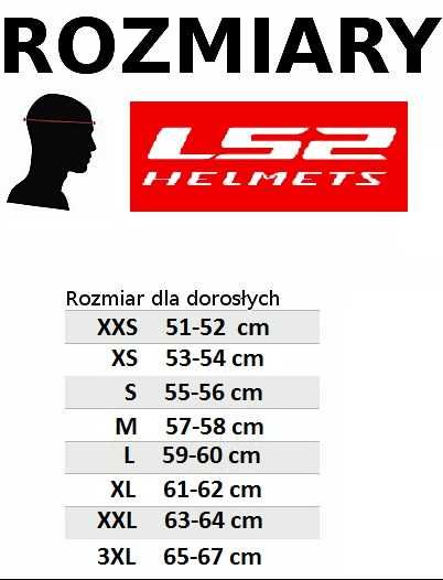 Kask LS2 szczękowy blenda FF908 FF325 STROBE biały rozmiar XXL