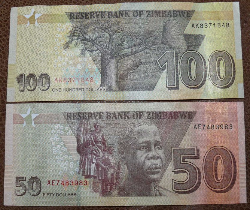 Zimbabwe 50 i 100 dolarów 2020 P.105 i P.106