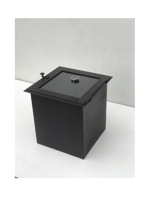 Духовка для печі зі сталі 3мм з склом та термометром, стальная в печь