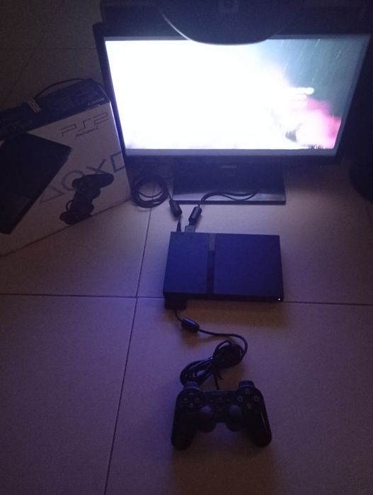 Ps2 Slim com caixa