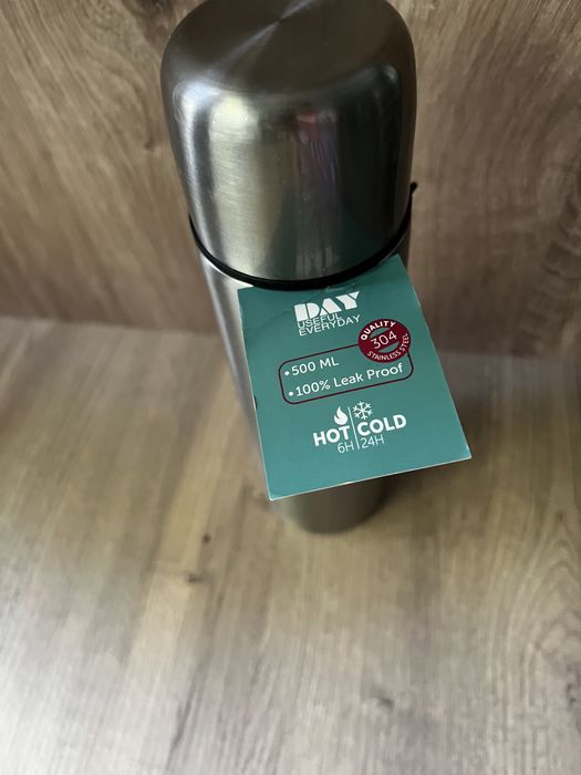 Стильний зелений матовий термос soft touch ambition ikea