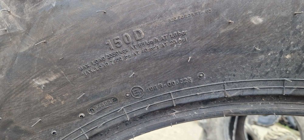 520/70r38 18.4r38 18.4-38 460/85R38 BKT 99% bieznik