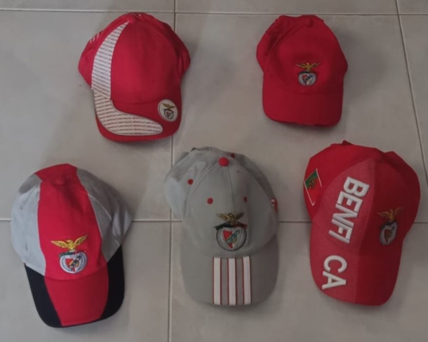 5 Bonés do Benfica.