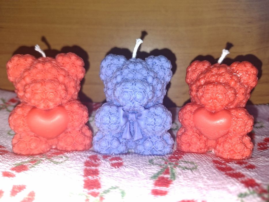 Świece z wosku sojowego