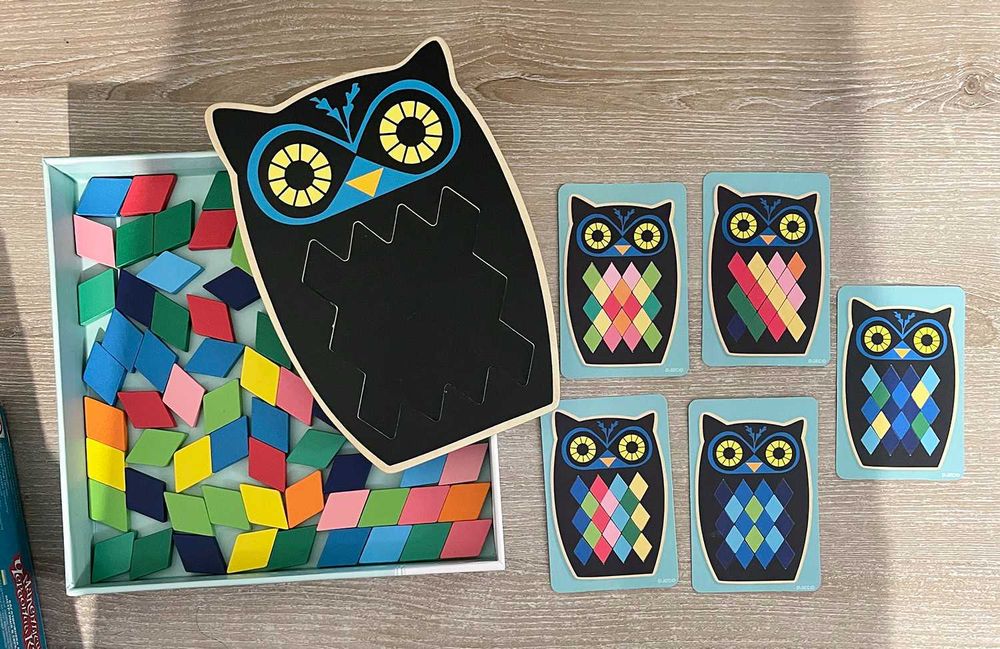 Гра настільна Djeco Mosa Boo Сова мозаїка  2+3+