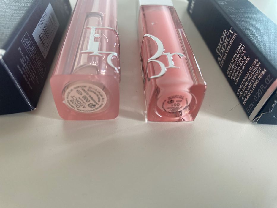 DIOR ADDICT Lip Glow 000 Universal Clear & Lip Maximizer 001 Pink – NOWE
