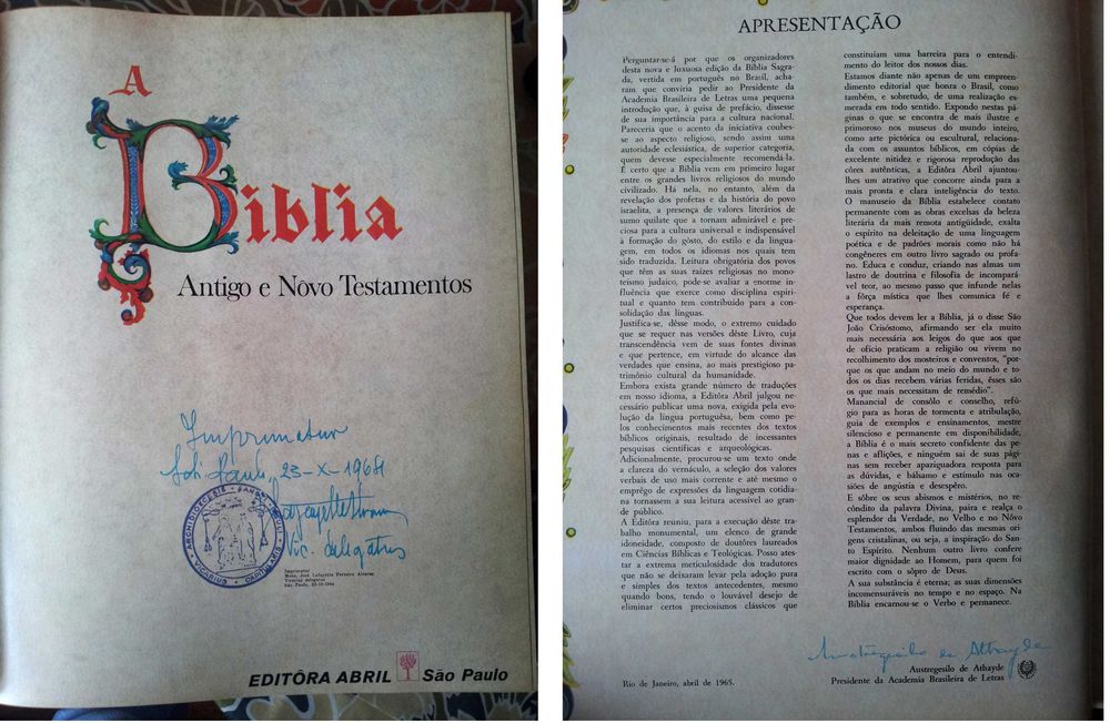 A Biblia ilustrada - Antigo e Novo testamentos -8 livros