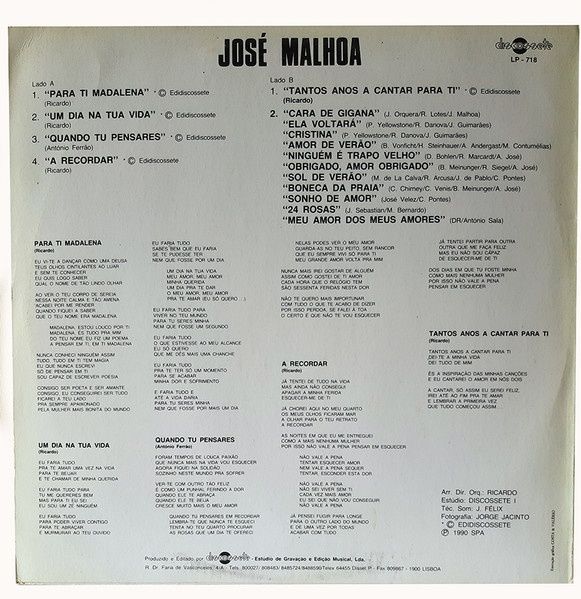 José Malhoa (Para Ti Madalena) 1990