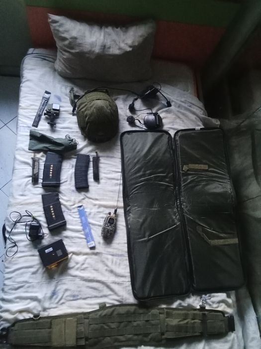 Assessório air soft leve mente usados como novks