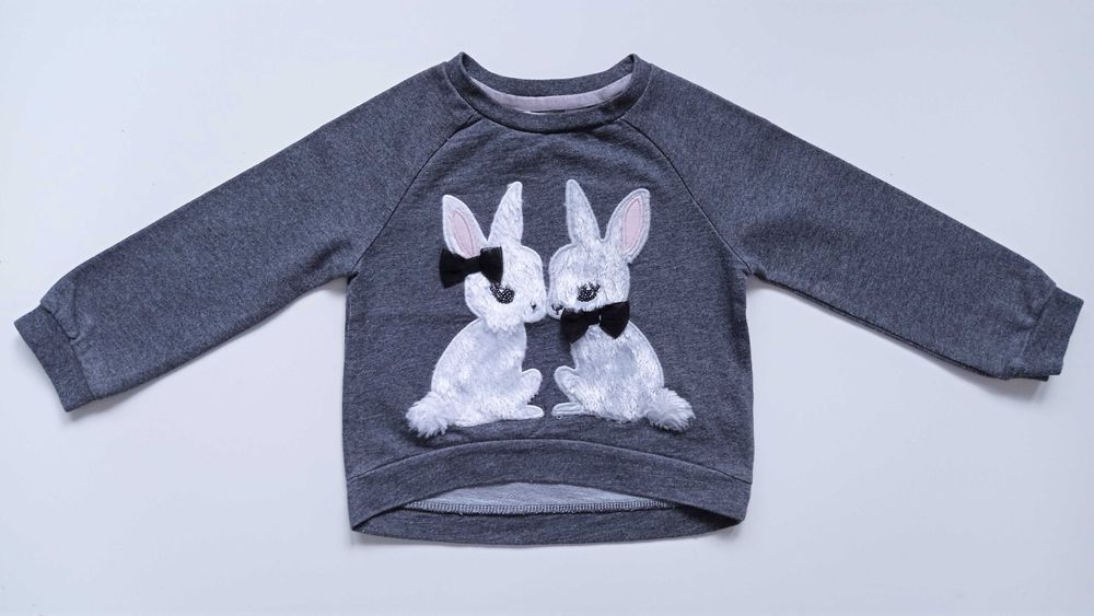 Bluza 3D Króliczki H&M 92