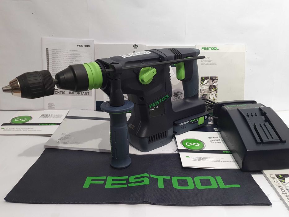 Komplet narzedzi FESTOOL KHC 18 wiertarka ladowarka bateria 18v 4ah