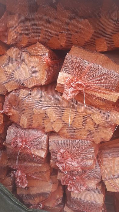 Drewno sezonowane liściaste do kominka, balii  duży worek 50 l, odbiór Rzeszów