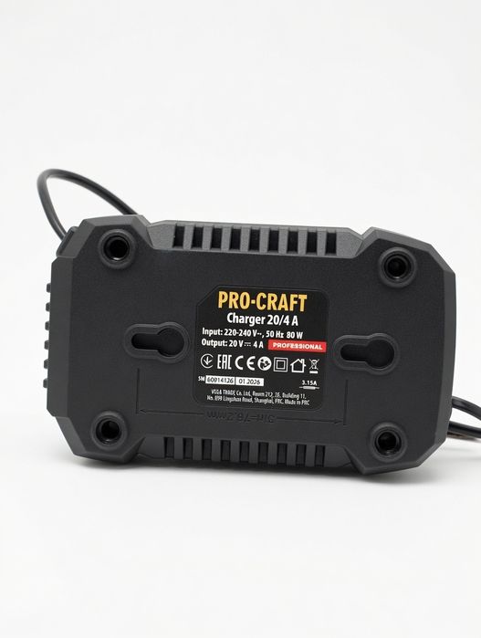 Зарядний пристрій Procraft Charger20/4 А