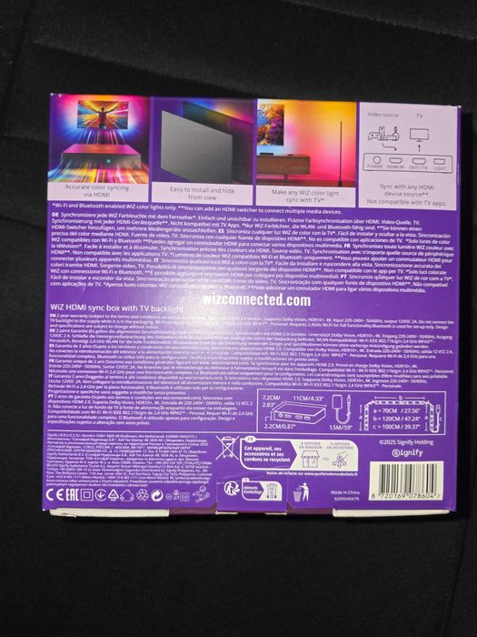 WiZ HDMI Sync Box z taśmą LED do TV ambilight 55-65